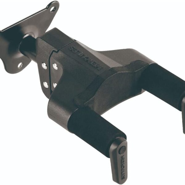 Hercules Stands GSP39WB Plus Short Arm Steel Base Wall Mount Guitar Hanger with Auto Grip System