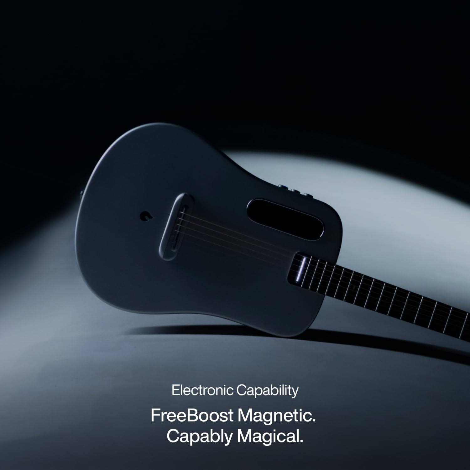 51CSnQEdWhL._AC_SL1500_ LAVA ME AIR Portable Carbon Fiber Electric-Acoustic Guitar. Travel Guitar for Beginners with Onboard Effects and Magnetic Pickup. Black - Image 4