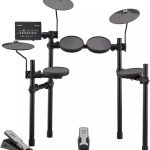 Yamaha Electronic Drum Set with 400+ Premium Customizable Sounds, USB Audio/MIDI, Quiet Pads, Silent Kick Pedal and Smart Apps Included (DTX402K)
