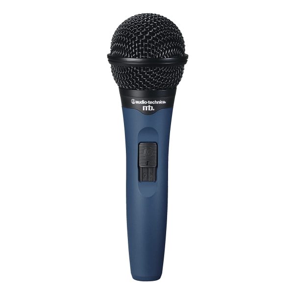 Audio-Technica MB-1K Midnight Blues Series Handheld Neodymium Cardioid Unidirectional Dynamic Vocal Microphone , Rugged Construction, On/Off Switch