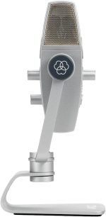 AKG Pro Audio Lyra Ultra-HD USB C Microphone for Recording, Streaming, Gaming, Podcasting, ASMR on PC and Mac, Condenser Mic for Laptop or Computer, Adjustable Stand, Plug and Play – Blue and Silver - Image 7