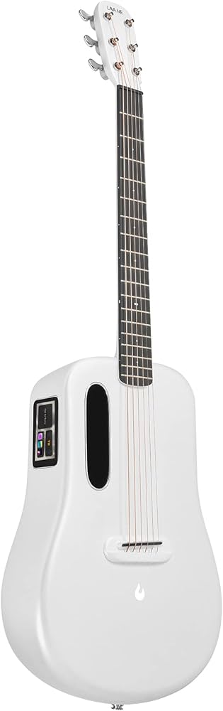 LAVA ME 3 Carbon Fiber Smart Guitars for Adults Teens Beginners, Acoustic-Electric Guitarra with HILAVA OS, w/Space Gig Bag 38'' Pink