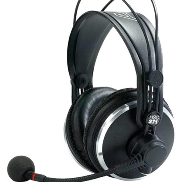 AKG HSC271 Professional Headsets with Auto-Mute Condenser Microphone, Cardioid