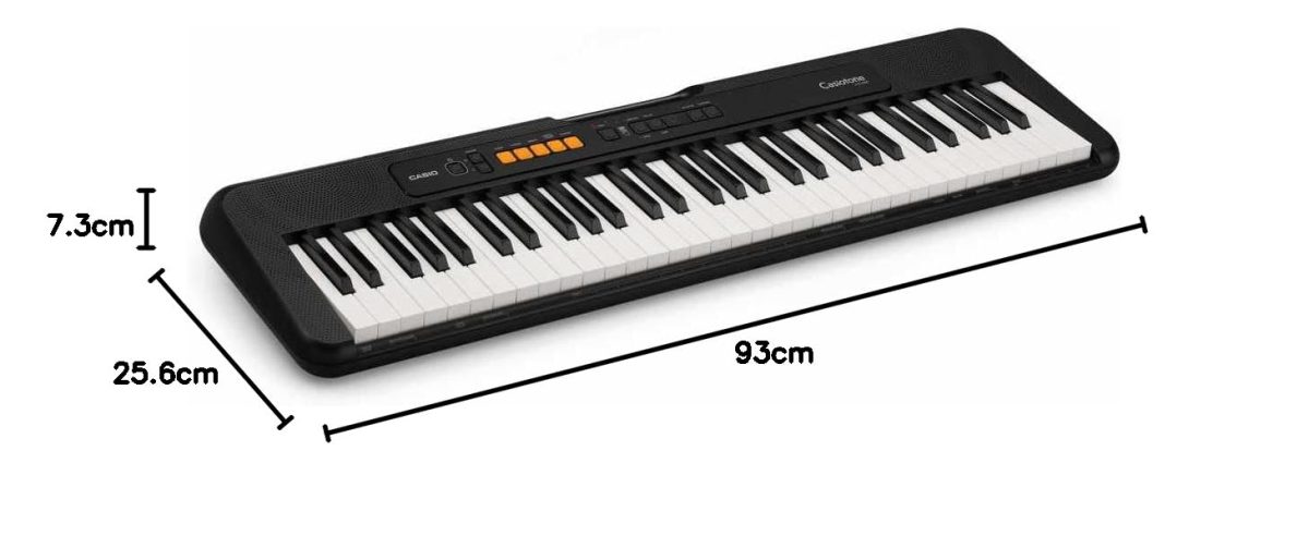 Casio CT-S100 Casiotone 61-Key Portable Keyboard (Black) - Image 2