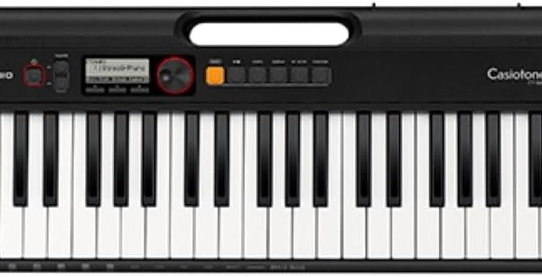 Casio Casiotone CT-S200 – 61-Key Portable Keyboard for Beginners | 400 Tones, 77 Rhythms, LCD Display, Dance Music Mode, USB-MIDI, Stereo Speakers | Includes Power Supply & Music Rest | Black