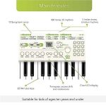 Casiotone Mini Keyboard SA-50 with Piano tones, White - Image 8