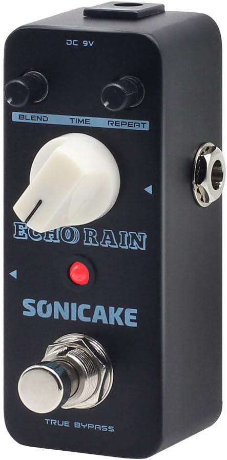 SONICAKE Analog-Style Delay Guitar Pedal - Hybrid Digital Echo Rain Delay Guitar Effects - True Bypass