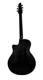 YEMAHA CM2 Export Quality Glossy Black Colour 6-String Cut A Way Right Hand Bass Wood Semi Acoustic Guitar With Bag And Free 1 Set String,2 Plecturm - Image 3