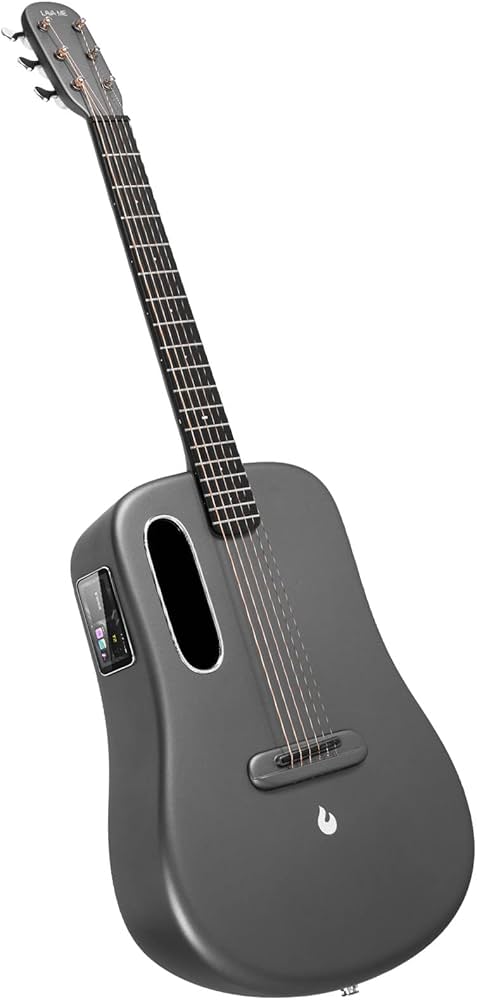 LAVA MUSIC LAVA ME 3 38″ Smart Acoustic-Electric Guitar With Space Bag Space Grey