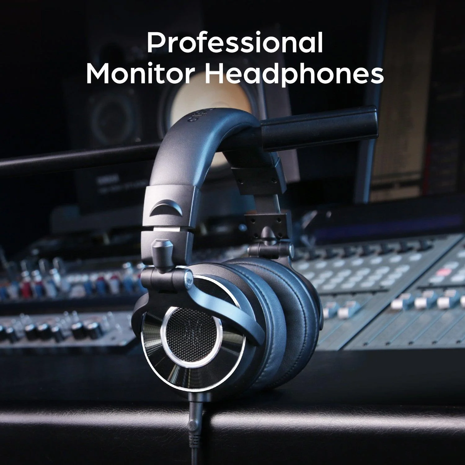 5_4854b1a7-2fd8-46ff-9a90-9f448c2e6db5 OneOdio Monitor 60 Professional Studio Headphones - Recording Wired Over Ear Headphones, Hi-Res Audio, Soft Comfortable Earmuffs, 6.35mm Adapter for Tracking Mixing DJ Mastering Broadcast - Image 8