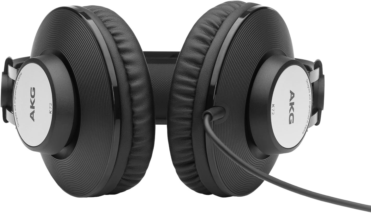 6108qxrHhfL._AC_SL1500_ AKG Pro Audio K72 Over-Ear, Closed-Back, High-Sensitivity, High Output 40mm drivers, Studio Professional Headphone. Also Great for Portable Devices. Black. - Image 3