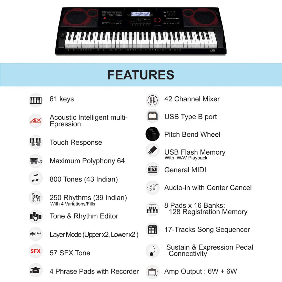 615pLam60KL._SL1100_ Casio CT-X8000IN 61-Key Portable Keyboard (Black) - Image 3