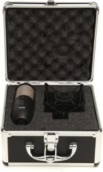 AKG Pro Audio P420 Multi-Pattern Condenser Microphone with Shock Mount and Case. Great for ensemble recording, grand piano, woodwind, brass instruments, drums and percussion. Black and Gold. - Image 2