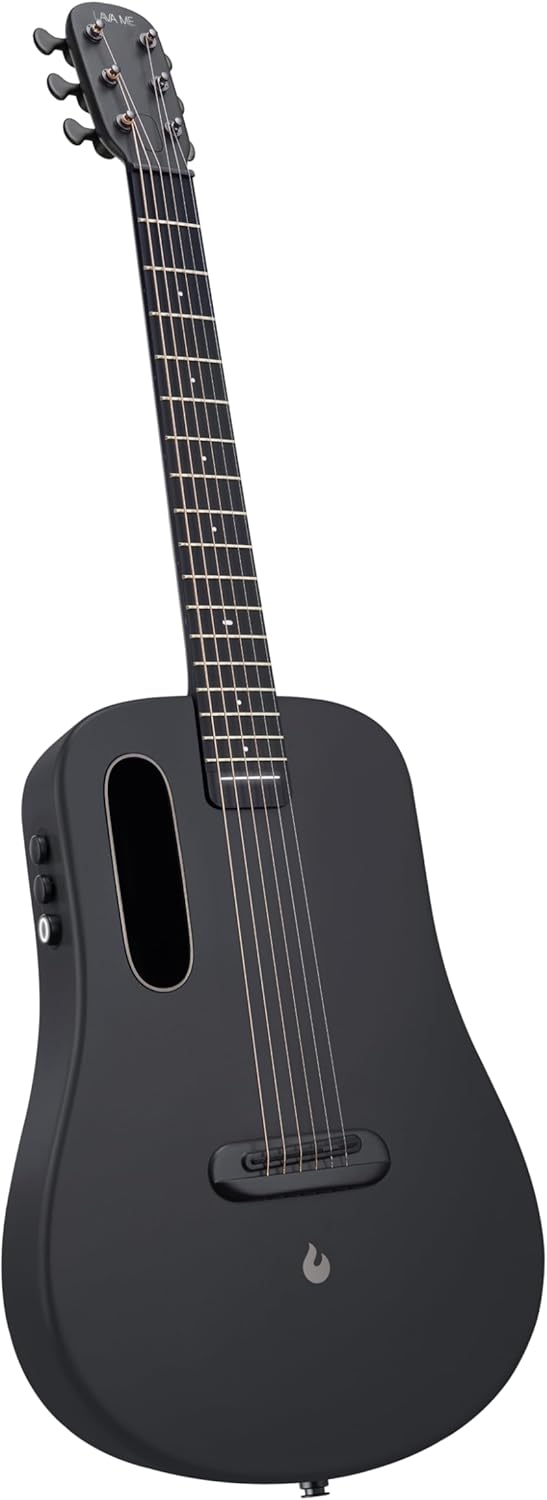 LAVA ME AIR Portable Carbon Fiber Electric-Acoustic Guitar. Travel Guitar for Beginners with Onboard Effects and Magnetic Pickup. Black LAVA ME AIR Portable Carbon Fiber Electric-Acoustic Guitar. Travel Guitar for Beginners with Onboard Effects and Magnetic Pickup. Black
