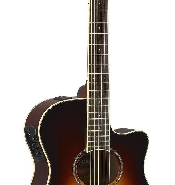 Yamaha APX600 OVS Thin Body Acoustic-Electric Guitar, Old Violin Sunburst