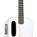 LAVA ME 4 Acoustic Electric Guitars Carbon Fiber Travel Smart Audio Guitar with 3.5 inch TouchScreen, HILAVA 2.0 System, Right-handed, FreeBoost 3.0, Airflow Bag (36INCH White)