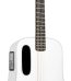 LAVA ME 4 Acoustic Electric Guitars Carbon Fiber Travel Smart Audio Guitar with 3.5 inch TouchScreen, HILAVA 2.0 System, Right-handed, FreeBoost 3.0, Airflow Bag (36INCH White)