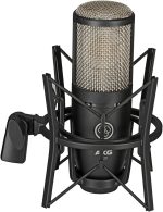AKG Pro Audio P220 High-Performance Condenser Microphone, Great for Vocals, Guitar, Brass, and General Recording. XLR Wired Mic, for Studio or Stage. Black - Image 3