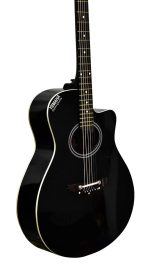 YEMAHA CM2 Export Quality Glossy Black Colour 6-String Cut A Way Right Hand Bass Wood Semi Acoustic Guitar With Bag And Free 1 Set String,2 Plecturm - Image 2