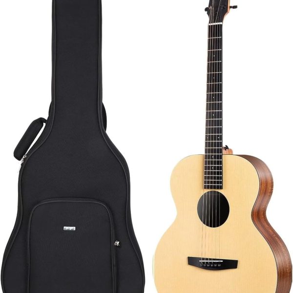 Enya EA-X0 Natural S0.EQ TransAcoustic Grand Auditorium Acoustic Guitar