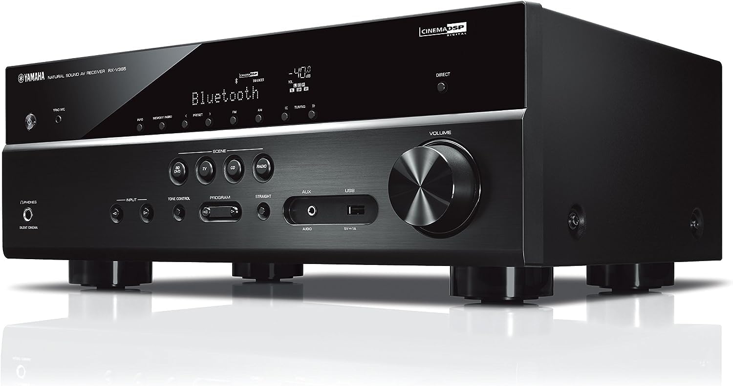 61ZoyO3nIwL._AC_SL1500_ YAMAHA RX-V385 5.1-Channel 4K Ultra HD AV Receiver with Bluetooth - Image 3
