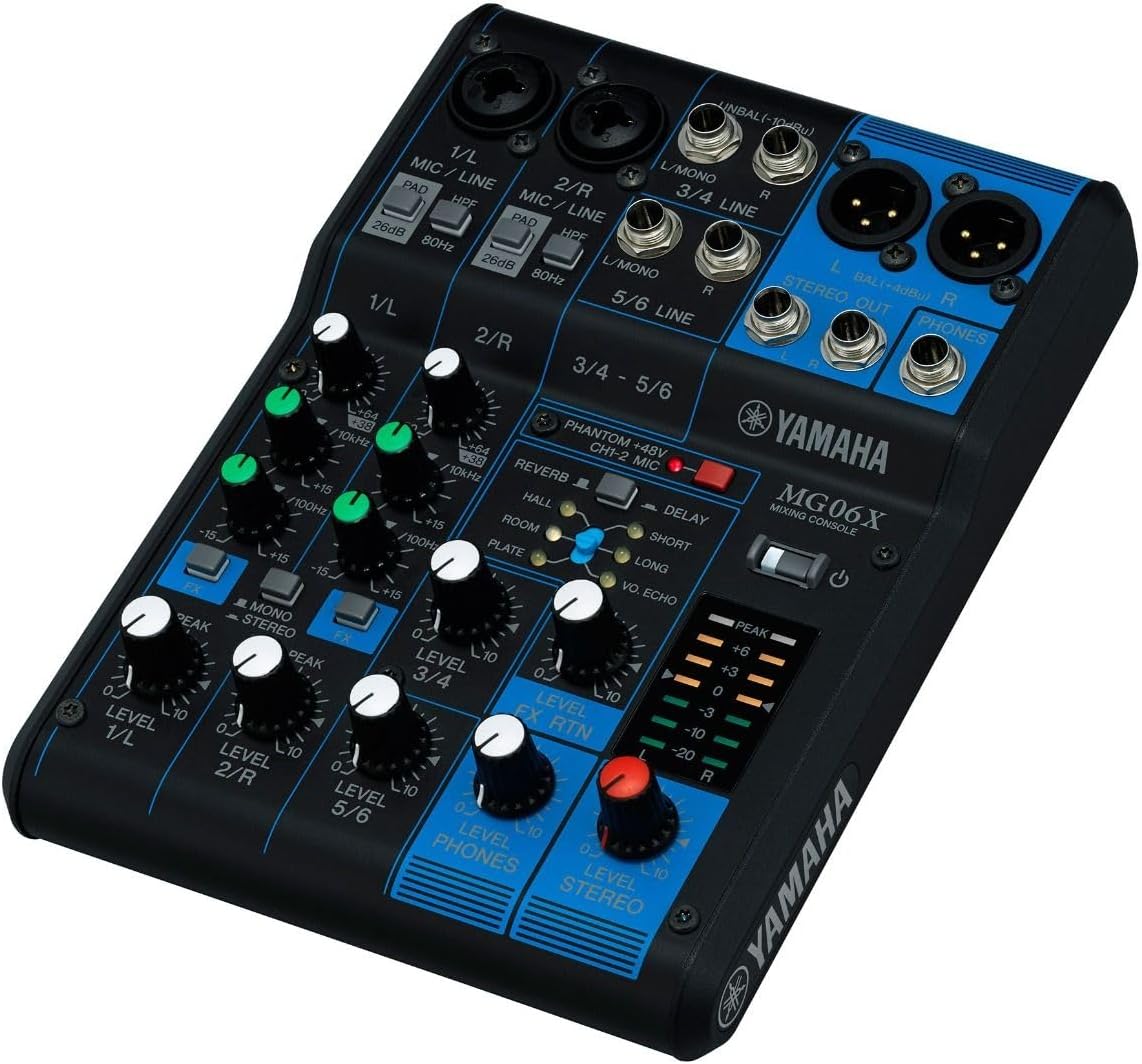61cxpagVpNL._AC_SL1291_ YAMAHA MG06X 6-Input Compact Stereo Mixer with Effects - Image 5