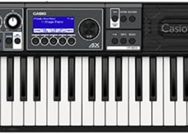 Casio Casiotone CT-S500 – 61-Key Touch-Responsive Portable Keyboard | 800 AiX Tones, DSP Effects, Bluetooth MIDI/Audio, 6-Track Recorder, USB, Line Outs, Casio Music Space App | Gig-Ready & Compact