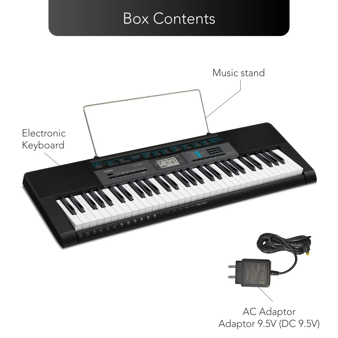61nxRuYyuFL._SL1100_ Casio CTK-2550 61-Key Portable Keyboard, Black, Casio CTK2500 keyboard - Image 7