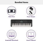 Yamaha 61-Key Portable Keyboard for Beginners with Learning Tools, Music Rest and Power Adapter PSRE283 - Image 3