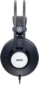 AKG Pro Audio K72 Over-Ear, Closed-Back, High-Sensitivity, High Output 40mm drivers, Studio Professional Headphone. Also Great for Portable Devices. Black. - Image 9