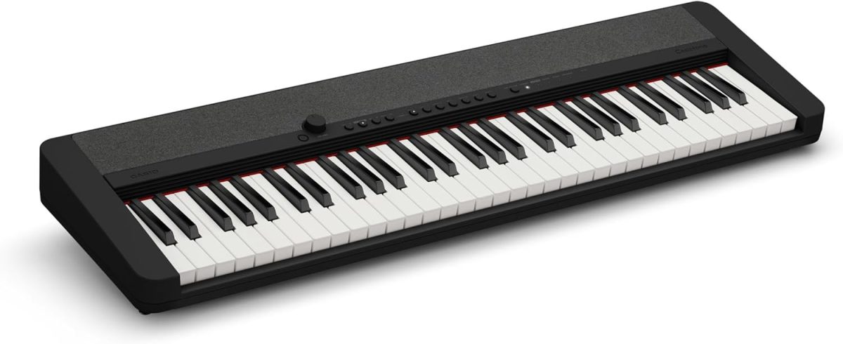 Casio Casiotone CT-S1 – 61-Key Touch-Sensitive Retro Keyboard | Sleek, Portable Design for Beginners to Pros | Stereo Grand Piano + 60 AiX Tones | USB-MIDI Connectivity | Black - Image 9