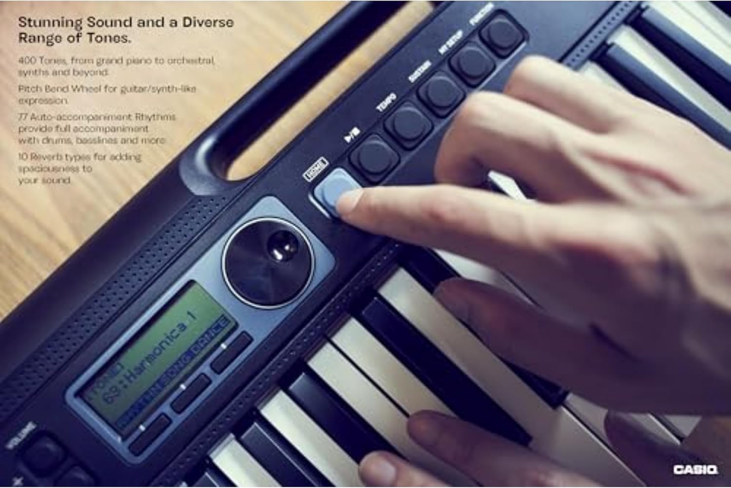715SKYQKAtL._AC_SL1500_ Casio Casiotone CT-S300 – Portable Keyboard | Touch-Sensitive | 400 Tones, 77 Rhythms & Pitch Bend | Ideal for Music Creation Anytime, Anywhere - Image 8