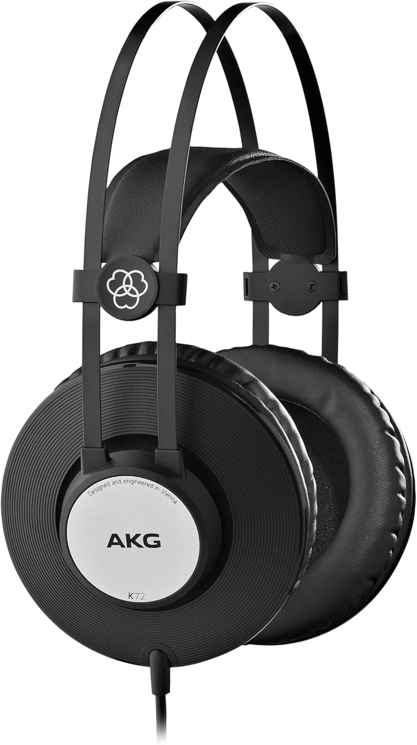 AKG Pro Audio K72 Over-Ear, Closed-Back, High-Sensitivity, High Output 40mm drivers, Studio Professional Headphone. Also Great for Portable Devices. Black. AKG Pro Audio K72 Over-Ear, Closed-Back, High-Sensitivity, High Output 40mm drivers, Studio Professional Headphone. Also Great for Portable Devices. Black.
