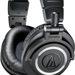Audio-Technica ATH-M50x Professional Studio Monitor Headphones, Black