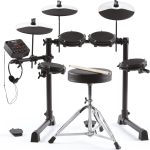 Alesis Drums Debut Kit – Electric Drum Kit with 4 Quiet Mesh Electronic Pads, 120 Sounds, Drum Sticks, Stool, Headphones, and Lessons