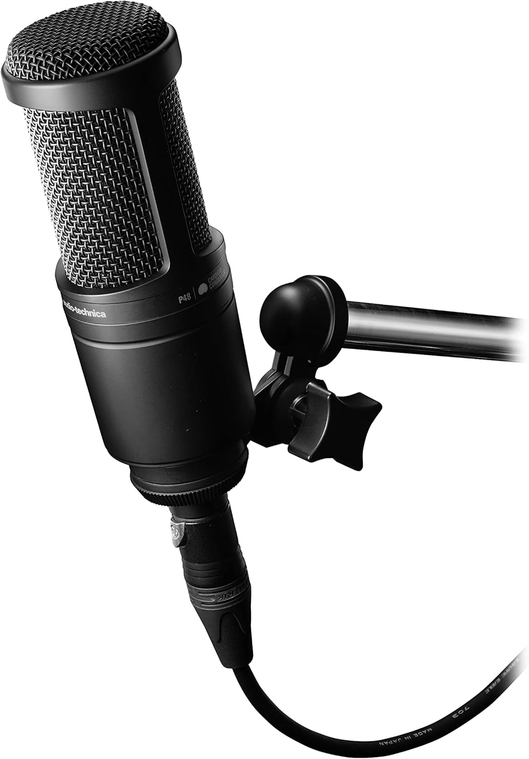 71GwbOeZINL._AC_SL1500_ Audio-Technica AT2020 Cardioid Condenser Studio XLR Microphone, Ideal for Project/Home Studio Applications - Image 9
