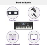 YAMAHA, 61-Key Touch-Sensitive Advanced Portable Keyboard with Music Rest and Power Adapter, (PSRE473) - Image 3