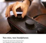 Focusrite Vocaster Two Studio — Podcasting Interface for Recording Host & Guest, with Professional Quality Vocaster DM14v Dynamic Microphone & HP60v Headphones. 2 Mic Inputs & Headphone Outputs - Image 3