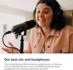 Focusrite Vocaster Two Studio — Podcasting Interface for Recording Host & Guest, with Professional Quality Vocaster DM14v Dynamic Microphone & HP60v Headphones. 2 Mic Inputs & Headphone Outputs - Image 2