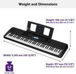 Yamaha PSR-EW320 76 Touch Sensitive Key Portable Keyboard for Beginners with Music Rest, Power Adapter - Image 3
