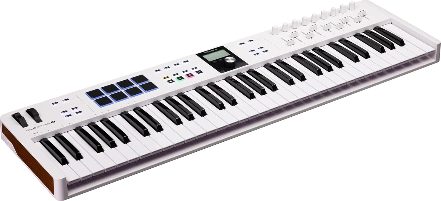 71tfNbhDahL._AC_SL1500_ (1) Arturia KeyLab Essential mk3 — 61 Key USB MIDI Keyboard Controller with Analog Lab V Software Included - Image 6