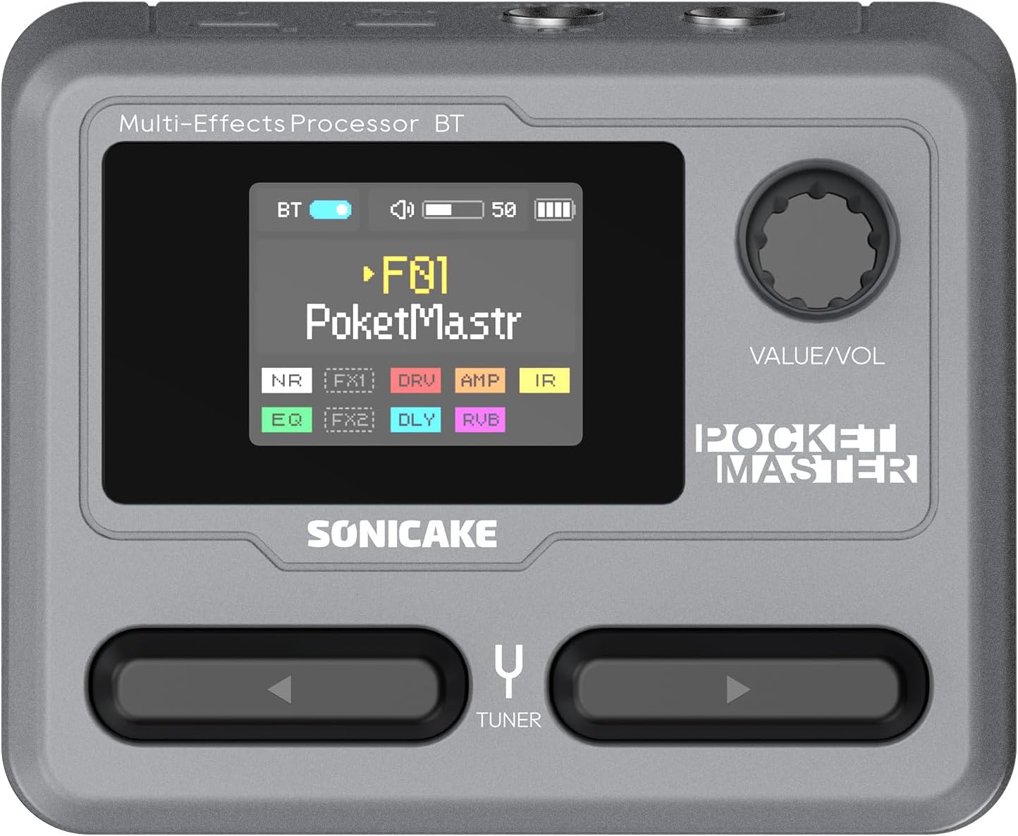 SONICAKE Pocket Master-Multi Effects Guitar Pedal with 9 Effects Modules 100 Drum Rhythms and Looper 100 Presets 20 Amp/Cab Electric Guitar Effects Processor OTG USB Audio Interface BT (Grey) SONICAKE Pocket Master-Multi Effects Guitar Pedal with 9 Effects Modules 100 Drum Rhythms and Looper 100 Presets 20 Amp/Cab Electric Guitar Effects Processor OTG USB Audio Interface BT (Grey)