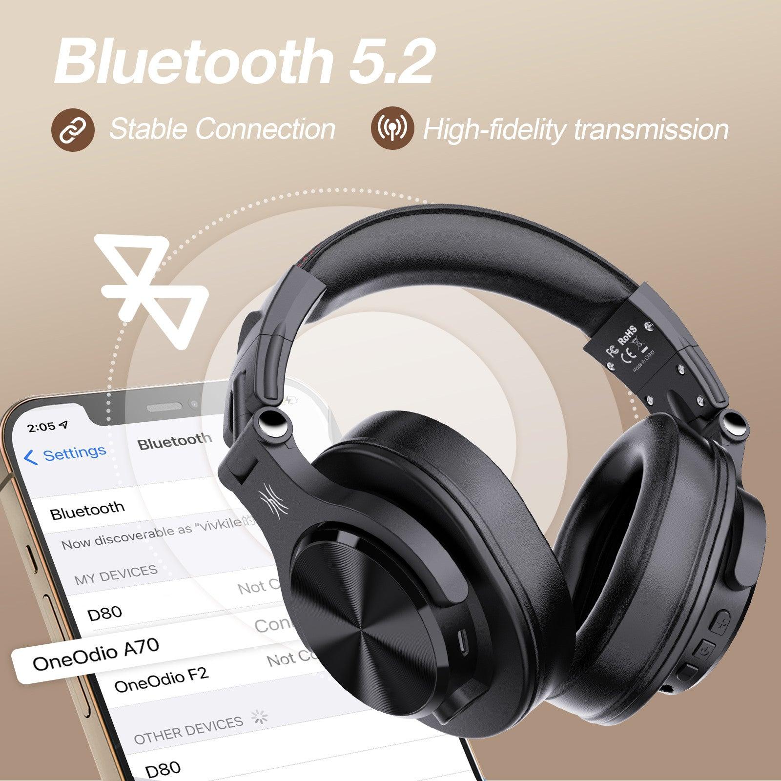 7_db58ab0e-fcce-44a4-87fd-a13ebeae8bba OneOdio® A70 Bluetooth & Wired Headphones, Critically Acclaimed - Image 5