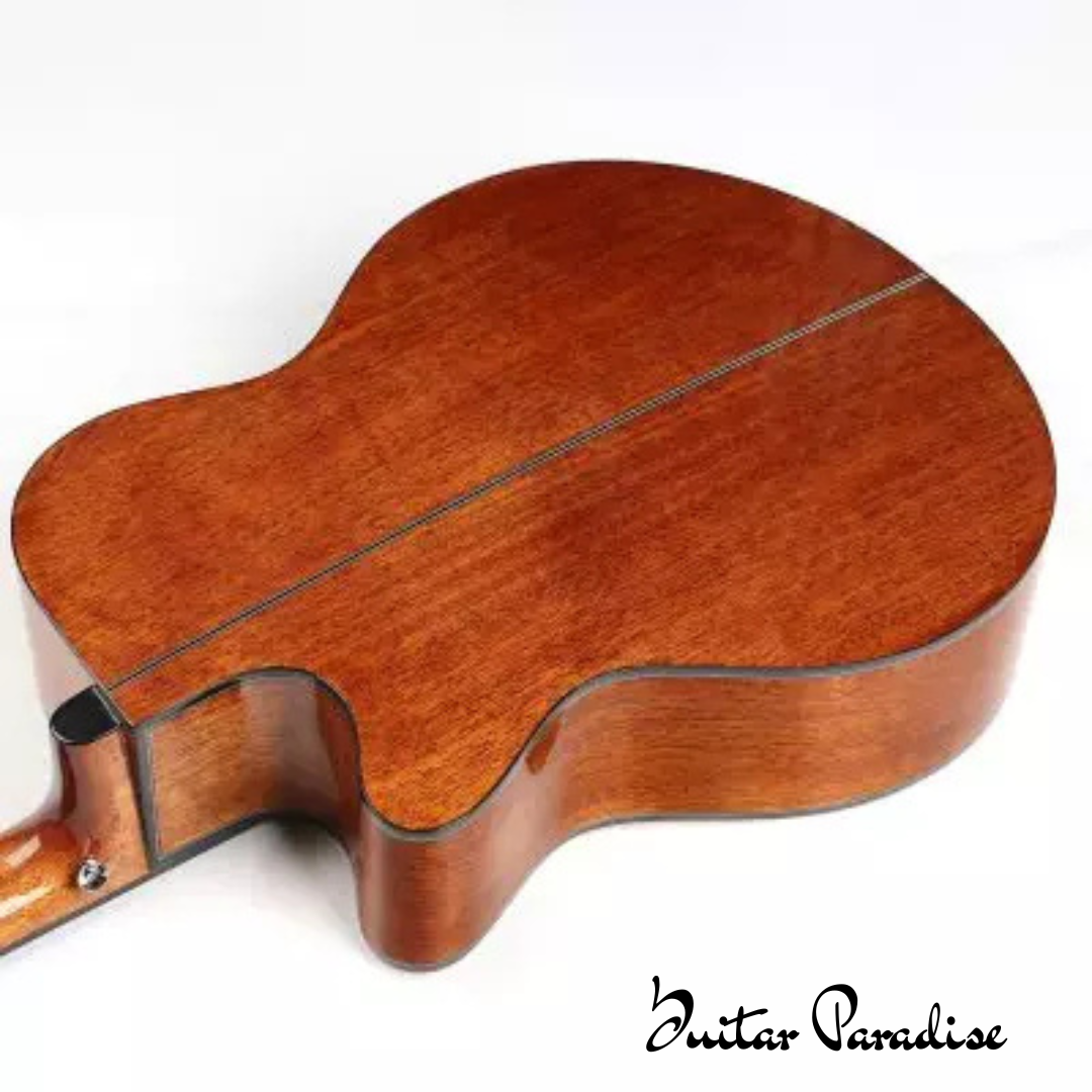 8 Deviser L-720A 40″ Grand Auditorium High-Gloss Acoustic Guitar - Image 7