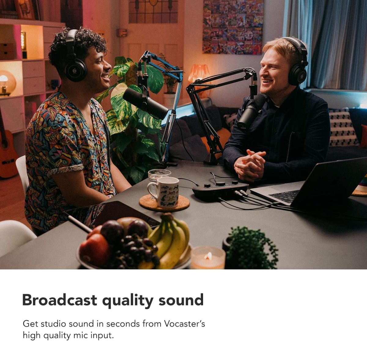 Focusrite Vocaster Two — Podcasting Interface for Recording Host and Guest. 2 Mic Inputs and Headphone Outputs, with Auto Gain, Enhance, and Mute. Small, Lightweight, and Powered by Computer - Image 6