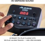 Alesis Turbo Mesh Kit – Electric Drum Set With 100+ Sounds, Quiet Mesh Drum Pads, Drum Sticks, Connection Cables, Drum Lessons - Image 6