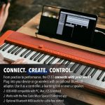 Casio Casiotone CT-S1 – 61-Key Touch-Sensitive Retro Keyboard | Sleek, Portable Design for Beginners to Pros | Stereo Grand Piano + 60 AiX Tones | USB-MIDI Connectivity | Black - Image 4