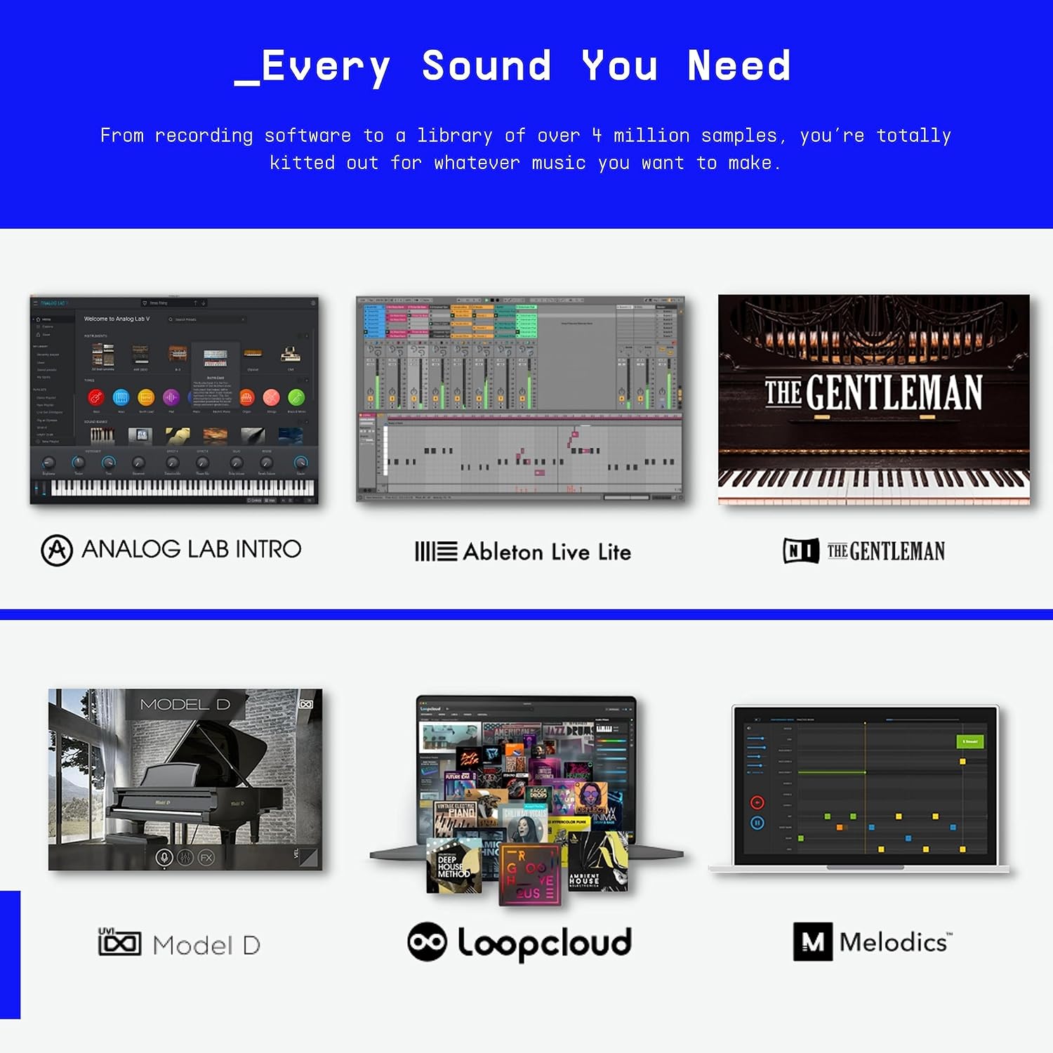 81CONMlQA3L._AC_SL1500_ Arturia MiniLab 3, 25 Slim-Key USB-C Midi Controller with 5-Year Warranty, 8 Backlit LED Pads, 8 Knobs, 4 Faders, Midi Out, Built-in Arpeggiator, Chord mode and Software Bundle - Deep Black - Image 5