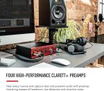 Focusrite Clarett+ 4Pre USB Studio-Grade Audio Interface for Music Makers — Four Low-Noise, Low-Distortion Mic Preamps providing True-To-Life Sound - Image 6
