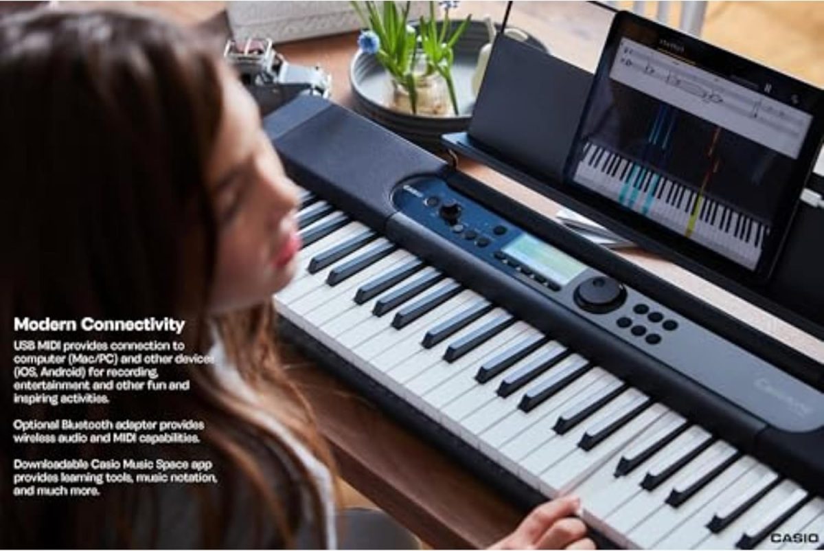 Casio Casiotone CT-S400 – 61-Key Touch-Responsive Portable Keyboard | AiX Sound, 600 Tones, 200 Rhythms, Pitch Bend, USB-MIDI, Surround Speakers, Chordana App Compatible | Lightweight & Travel-Ready - Image 3